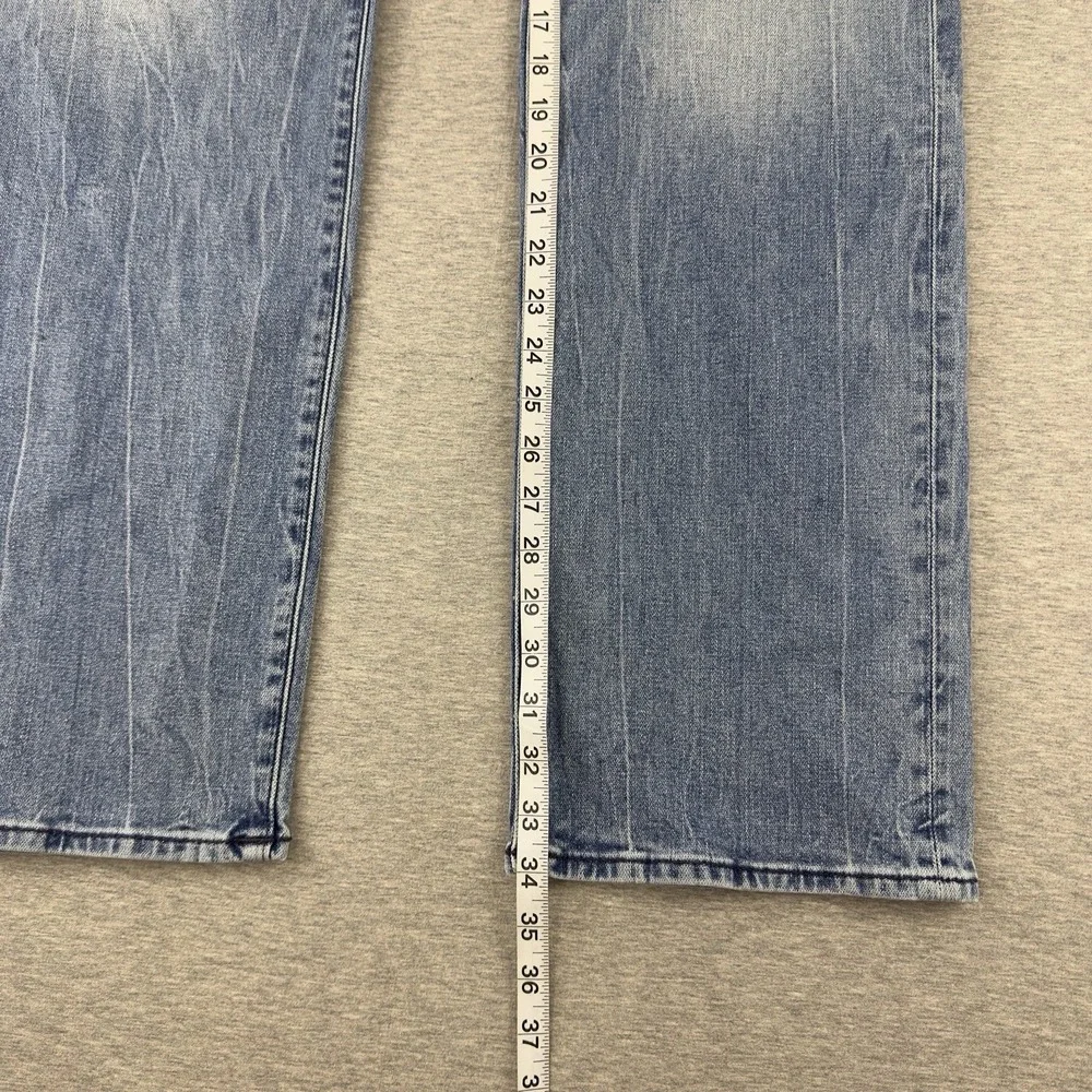 True Religion Ricky Men's‎ Jeans Size 42 Relaxed Straight No Flap Light Wash